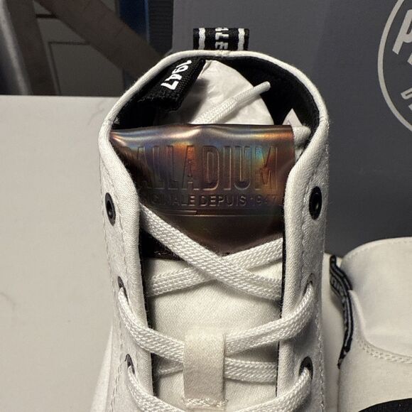 Palladium Women’s Revolt Hi TX Platform Boot in Star White - 97242-116-M Size 10 - Picture 9 of 11